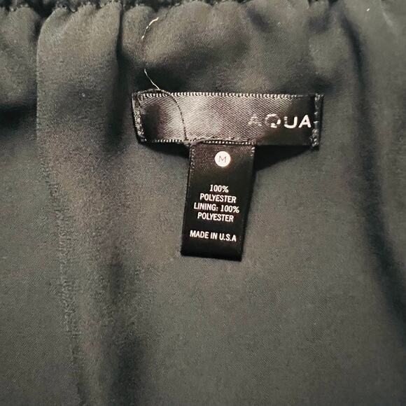 Aqua Floral Off Shoulder Layered Dress Size M Medium Black Multicolored - Picture 3 of 5